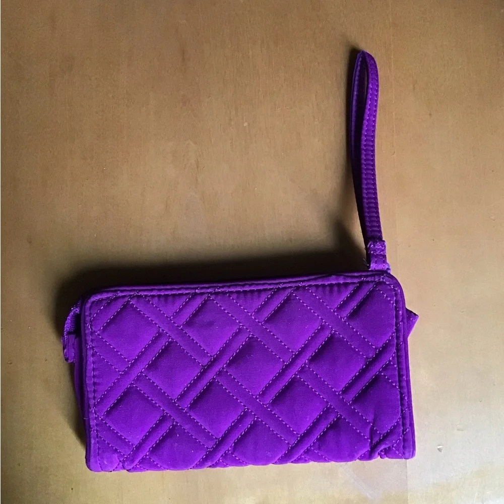 Vera Bradley Purple Quilted Wristlet